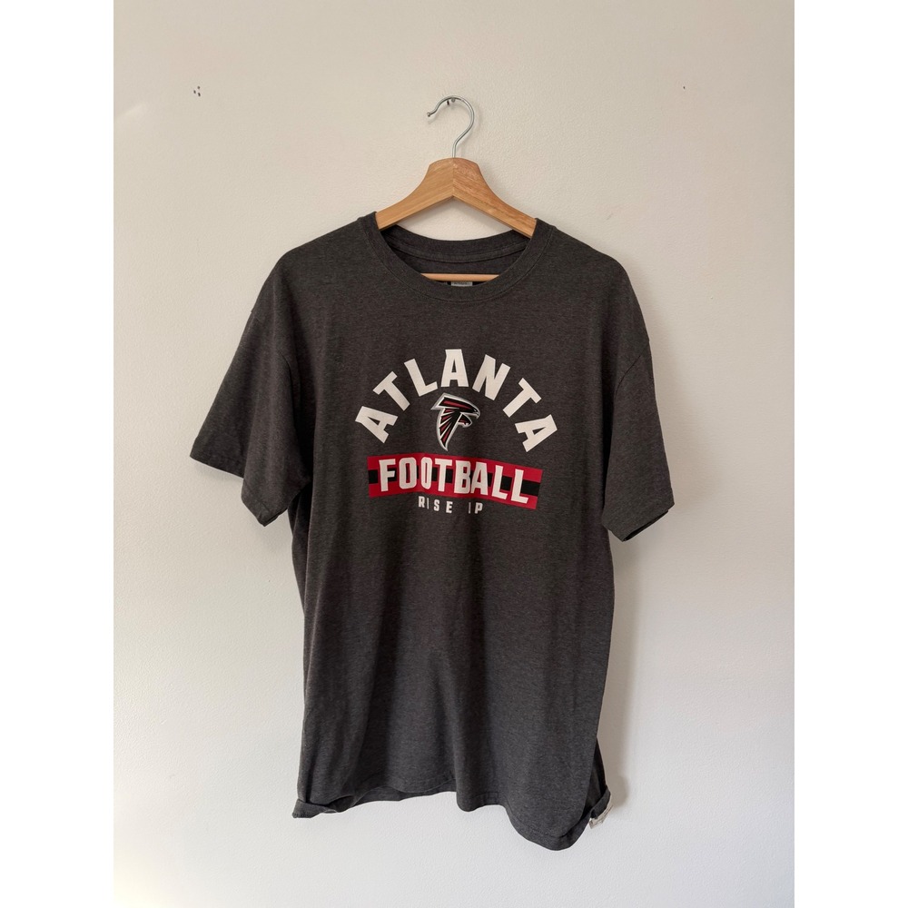 Atlanta Falcons Football Short Sleeve T-Shirt – Grey – Size Large